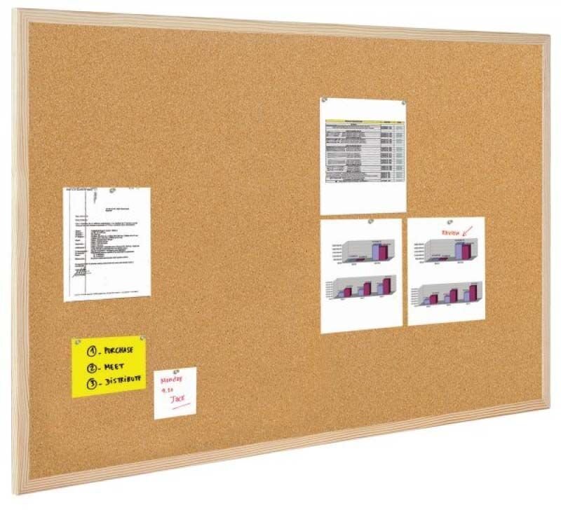 Puitraamiga korktahvel Bi-Office, 40x30 cm цена и информация | Kirjatarvikud | hansapost.ee