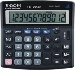 Kalkulaator TOOR 2242T, 12 numbrit цена и информация | Kirjatarvikud | hansapost.ee