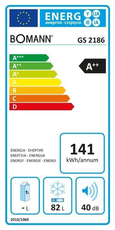 Bomann GS2186W цена и информация | Sügavkülmikud, külmakirstud | hansapost.ee