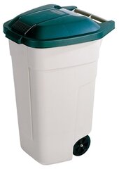 Prügikonteiner Curver 110 L, valge/roheline price and information | Dumpsters and composters | hansapost.ee