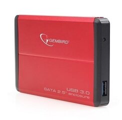 Gembird EE2-U3S-2-R hind ja info | Väliste kõvaketaste ümbrised | hansapost.ee