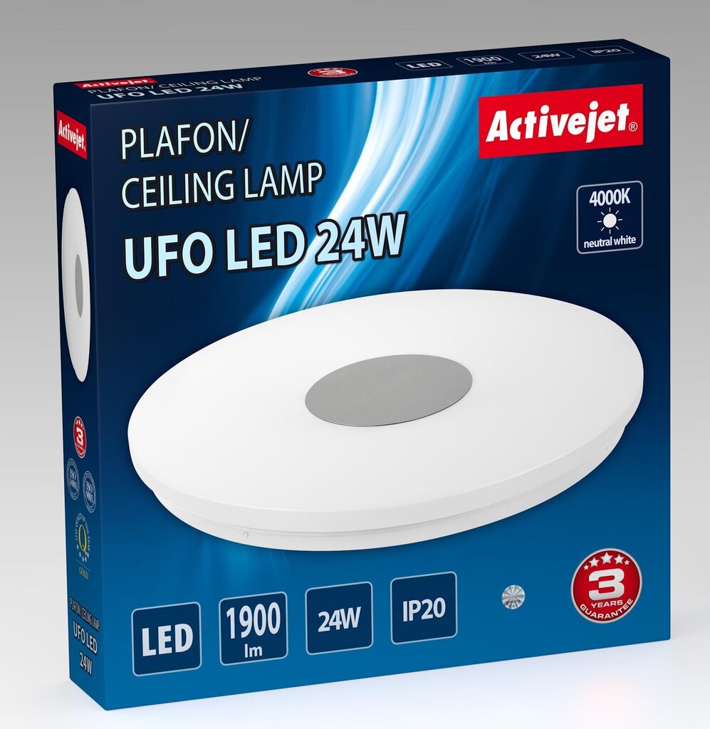Activejet LED valgusti Aje-Ufo цена и информация | Süvistatavad LED valgustid | hansapost.ee