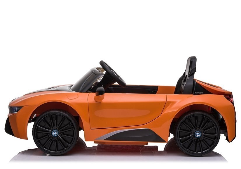 Elektriauto lastele BMW I8 JE1001, oranž цена и информация | Laste elektriautod | hansapost.ee