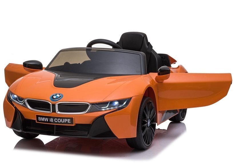 Elektriauto lastele BMW I8 JE1001, oranž hind ja info | Laste elektriautod | hansapost.ee