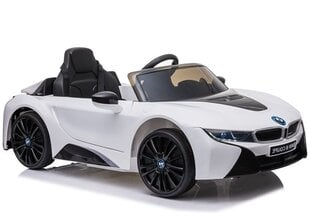 Электрический автомобиль для детей BMW I8 JE1001, белый цена и информация | Электромобили для детей | hansapost.ee