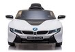 Elektriauto lastele BMW I8 JE1001, valge цена и информация | Laste elektriautod | hansapost.ee