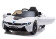 Elektriauto lastele BMW I8 JE1001, valge hind ja info | Laste elektriautod | hansapost.ee