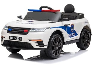 Laste politsei elektriauto BLT-201, valge цена и информация | Электромобили для детей | hansapost.ee