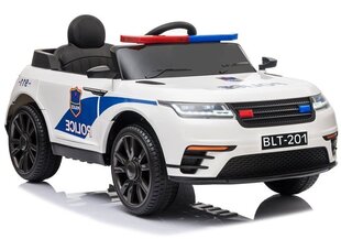 Laste politsei elektriauto BLT-201, valge цена и информация | Электромобили для детей | hansapost.ee