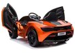 Elektriauto lastele McLaren 720S, oranž lakitud hind ja info | Laste elektriautod | hansapost.ee