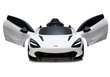 Elektriauto lastele McLaren 720S, valge цена и информация | Laste elektriautod | hansapost.ee