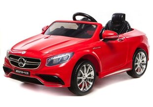 Elektriauto lastele Mercedes S63 AMG, punane цена и информация | Электромобили для детей | hansapost.ee
