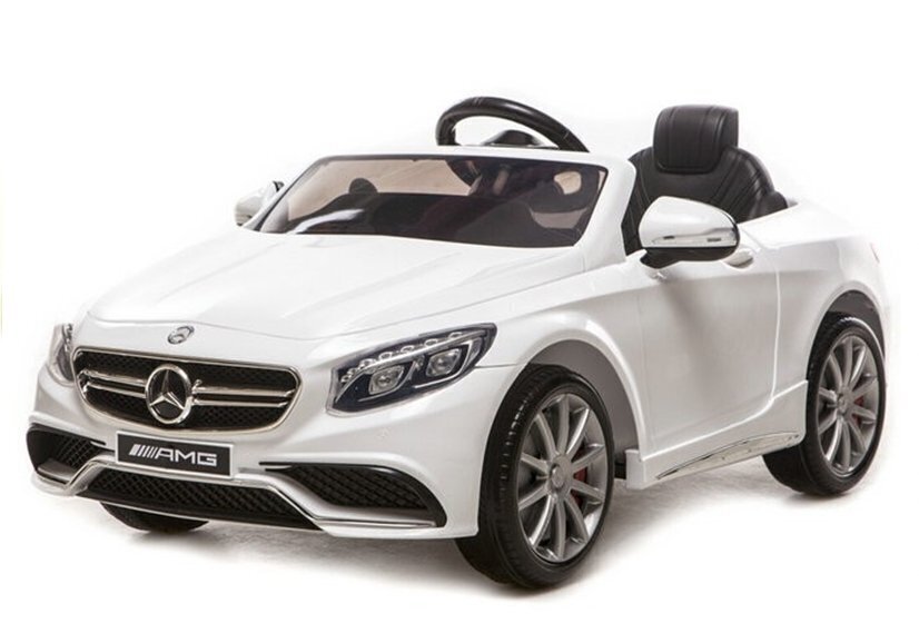 Elektriauto lastele Mercedes S63 AMG, valge hind ja info | Laste elektriautod | hansapost.ee