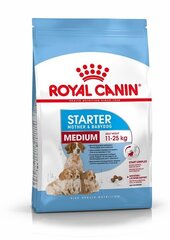 Royal Canin emasele koerale tiinuse perioodil ja tema kutsikatele kuni 2 elukuuni. Medium Starter Mother & Babydog, 12 kg hind ja info | Koerte kuivtoit ja krõbinad | hansapost.ee