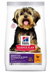 Kuivtoit koertele Hill's Science Plan Sensitive Stomach & Skin Small & Mini Adult kanalihaga, 1,5 kg hind ja info | Koerte kuivtoit ja krõbinad | hansapost.ee