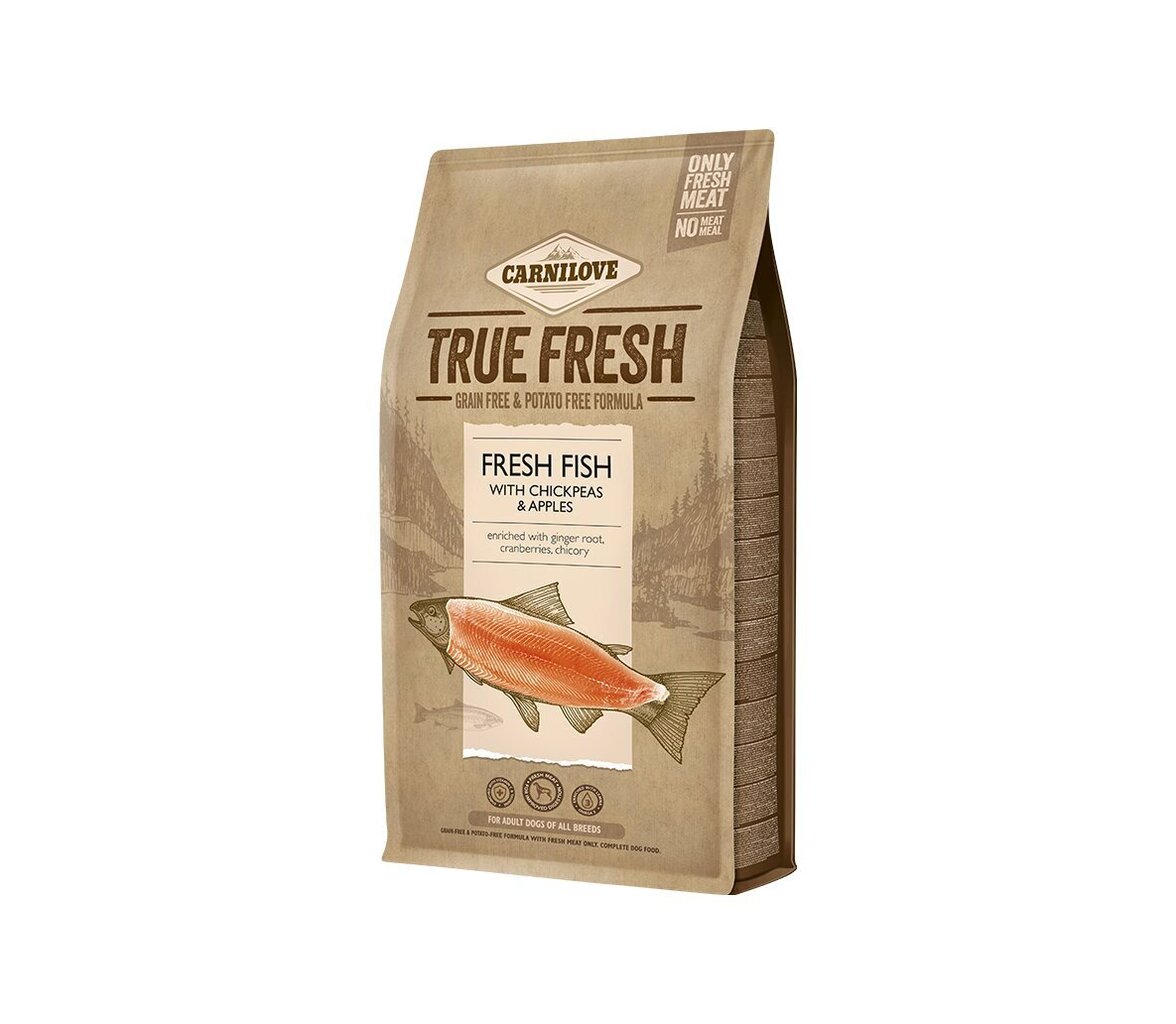 Carnilove True Fresh Fish koeratoit 4kg hind ja info | Koerte kuivtoit ja krõbinad | hansapost.ee