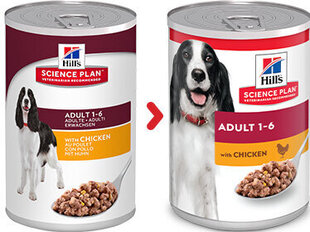 Hill's Sience Plan Adult koeratoit kanaga, 370g hind ja info | Hill's Koerad | hansapost.ee