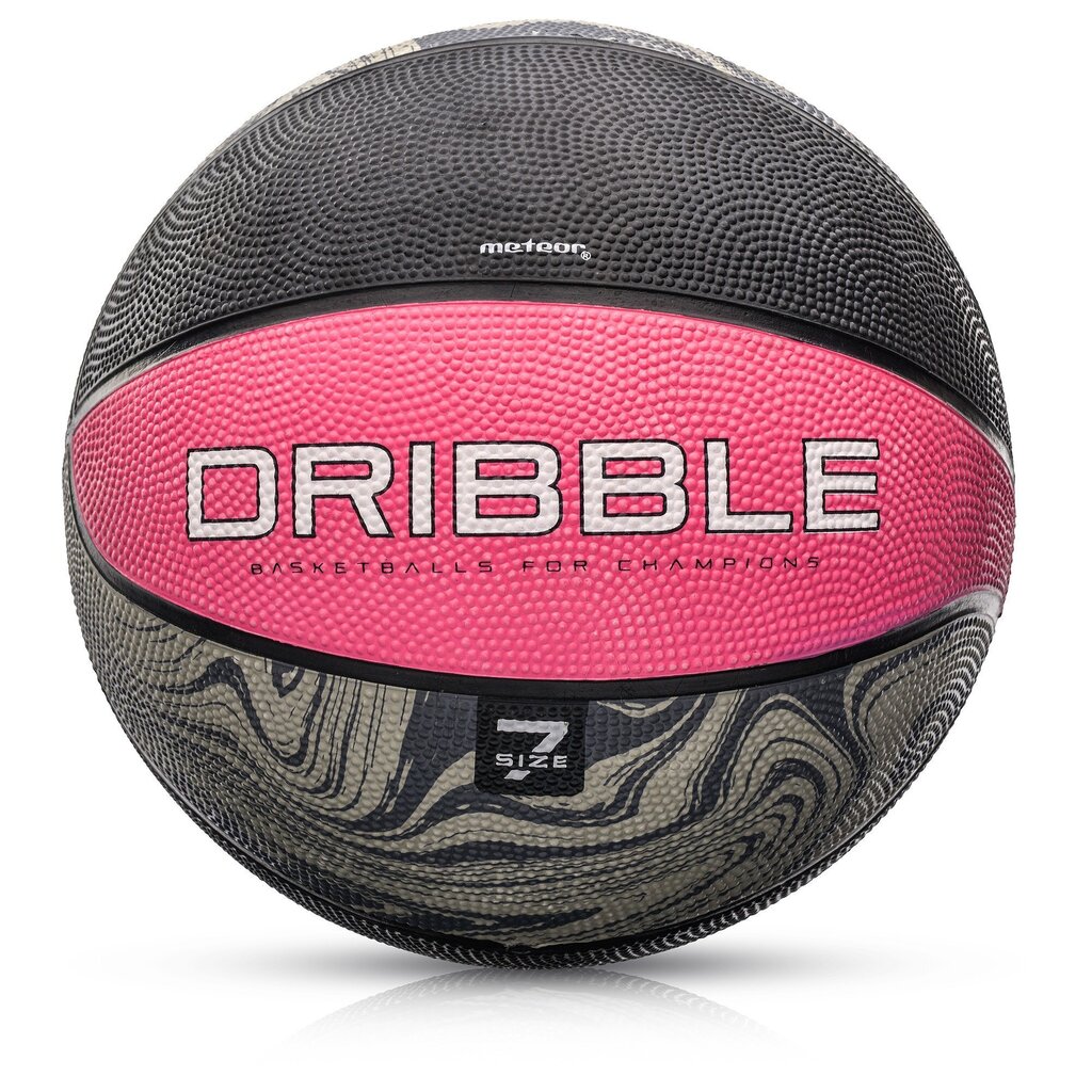 Korvapalli pall Meteor Dribble, suurus 7, roosa hind ja info | Korvpallid | hansapost.ee