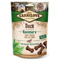 Carnilove Dog Snack Duck & Rosemary maiused koerale 200g hind ja info | Koerte maiused | hansapost.ee