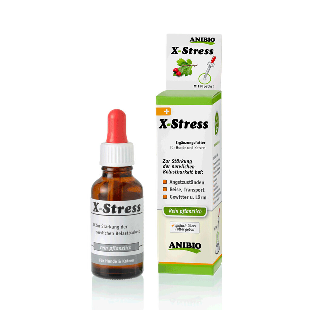 Anibi X-Stress koera- ja kassitoidulisand lemmiku rahustamiseks, 30 ml hind ja info | Vitamiinid ja parasiiditõrje | hansapost.ee