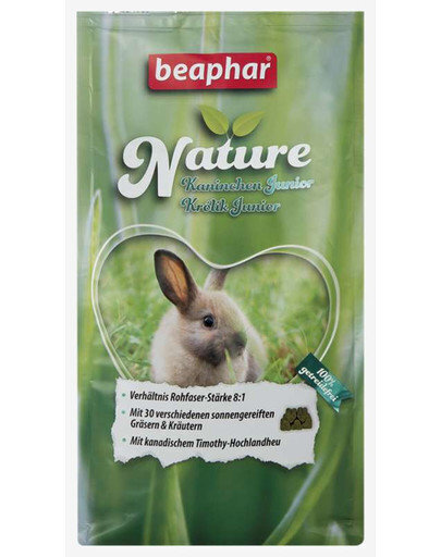 Beaphar Nature väikestele jänestele Junior, 750 g hind ja info | Toit väikeloomadele | hansapost.ee