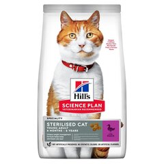 Hill's Science Plan Sterilised Cat Young Adult корм для кошек с уткой, 10 кг цена и информация | Hill's Для котов | hansapost.ee