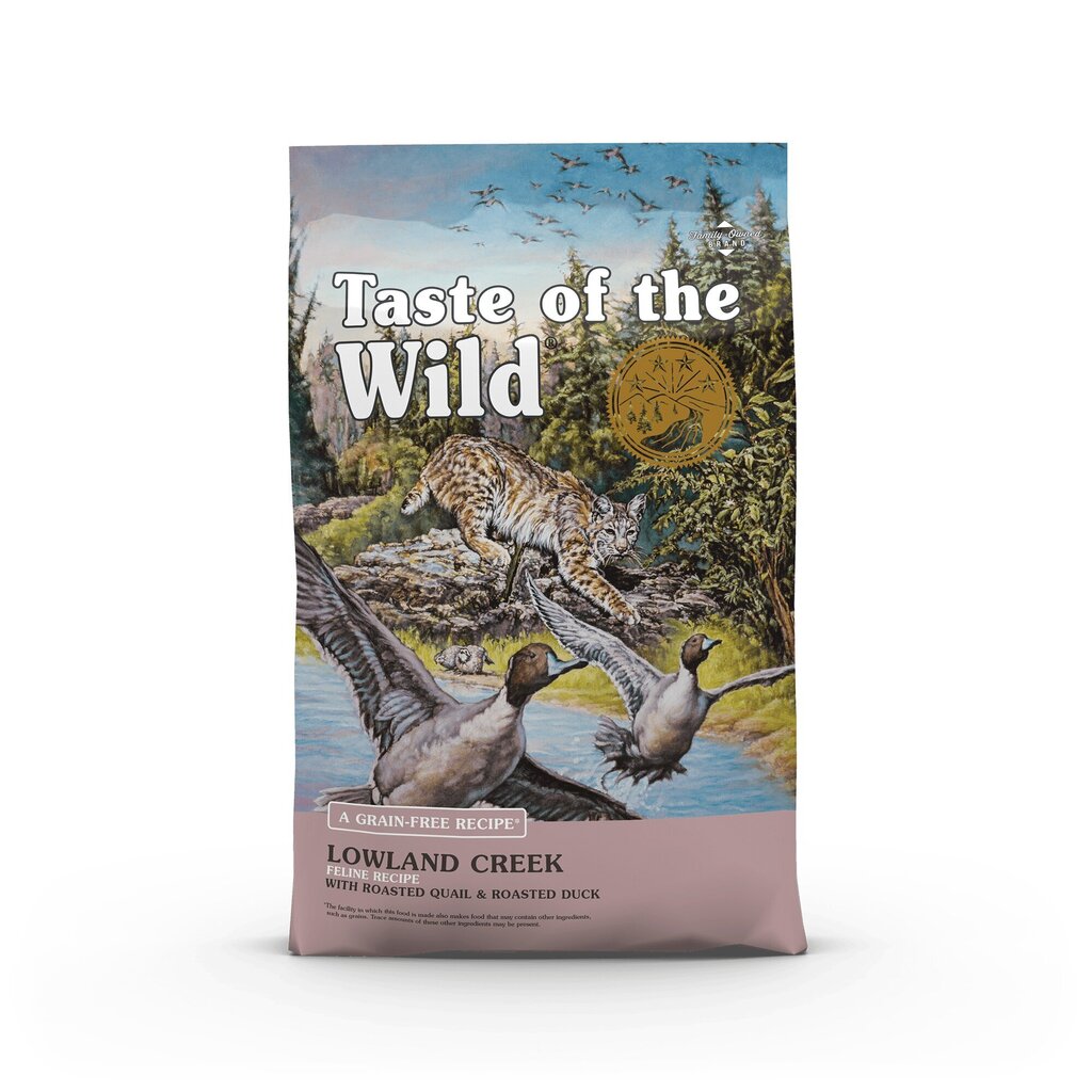 Kuivtoit kassidele Taste of the Wild Lowland Creek teravaba vuti ja pardiga, 2 kg hind ja info | Kassi kuivtoit ja kassikrõbinad | hansapost.ee