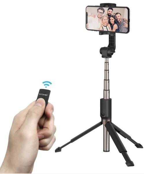 Selfiepulk BlitzWolf BW-BS4 Black цена и информация | Selfie pulgad | hansapost.ee