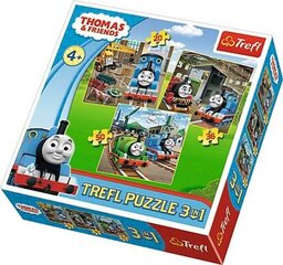 Набор пазлов Trefl 3 in 1 Thomas&Friends, 34821 цена и информация | Пазлы | hansapost.ee