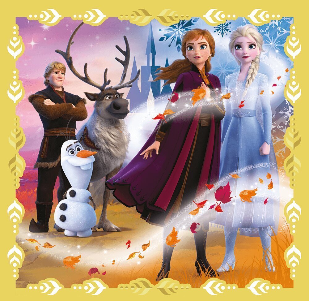 Puslede komplekt Frozen 2 Trefl 3 in 1 цена и информация | Pusled lastele ja täiskasvanutele | hansapost.ee