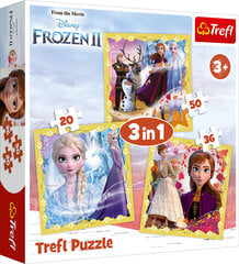 Набор пазлов Frozen 2 Trefl 3 in 1 цена и информация | Пазлы | hansapost.ee