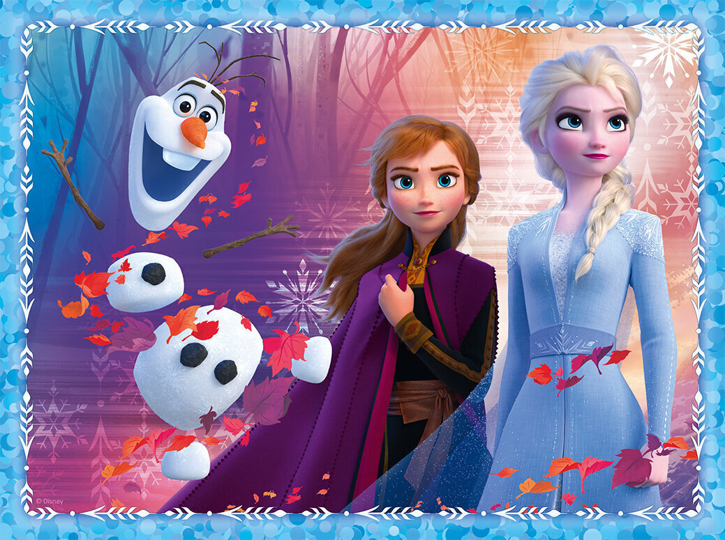 Puslede komplekt Trefl 3 in 1 Lumekuninganna ja igavene talv 2 (Frozen 2) цена и информация | Pusled lastele ja täiskasvanutele | hansapost.ee