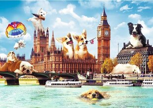 Головоломка Trefl Funny Cities - Dogs In London, 1000 д. цена и информация | Пазлы | hansapost.ee