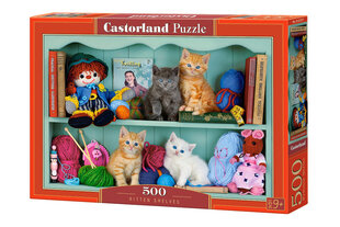 Pusle Castorland Kitten Shelves, 500 tk hind ja info | Pusled lastele ja täiskasvanutele | hansapost.ee