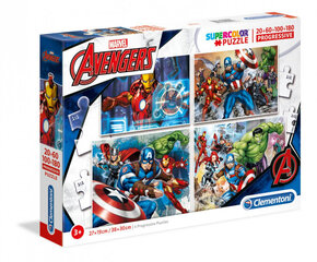 Pusle Clementoni Marvel Avengers 4in1: 20+60+100+180 osa hind ja info | Pusled lastele ja täiskasvanutele | hansapost.ee