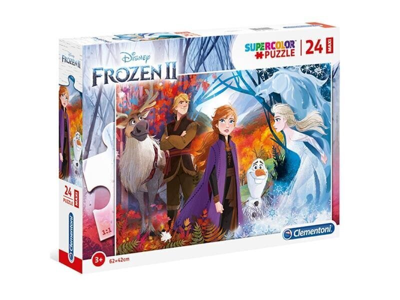 Pusle Clementoni Maxi Frozen2 24 osa цена и информация | Pusled lastele ja täiskasvanutele | hansapost.ee