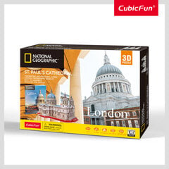 3D pusle CubicFun National Geographic London Püha Pauluse katedraal, 107 tk. hind ja info | CubicFun Koolitarvikud | hansapost.ee