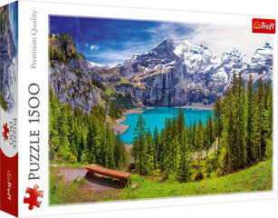 PUSLE 1500 LAKE OESCHINEN, ALPS, SWITZERLAND 12477 hind ja info | Pusled lastele ja täiskasvanutele | hansapost.ee