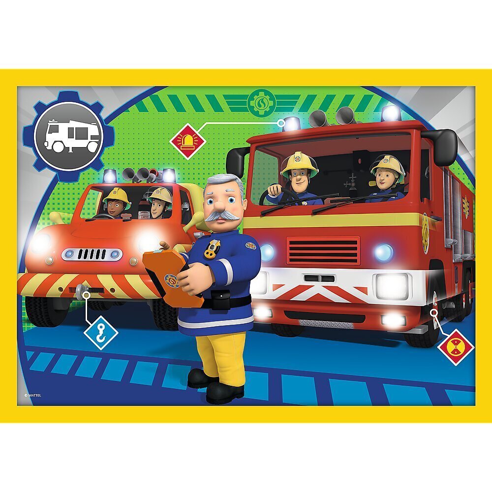 Pusle Trefl Fireman Sam, 4 in 1 hind ja info | Pusled lastele ja täiskasvanutele | hansapost.ee