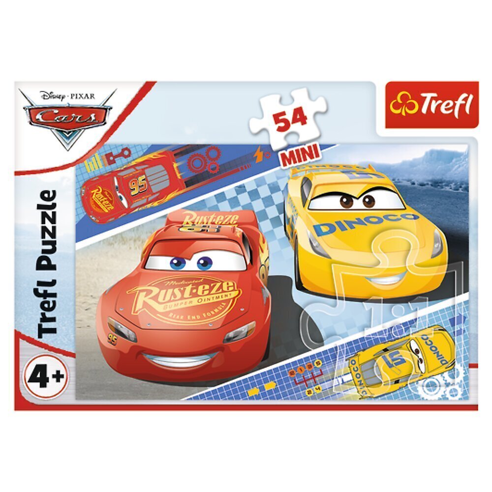 Mini pusle Trefl Cars, 54 d. price and information | Pusled lastele ja täiskasvanutele | hansapost.ee