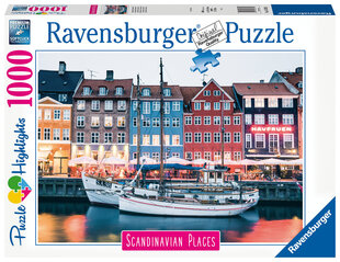 Pusle Ravensburger Kopenhaagen, Taani, 1000 o, 16739 hind ja info | Ravensburger Lastekaubad ja beebikaubad | hansapost.ee