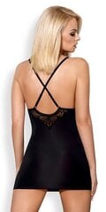 Сексуальное ночное платье Obsessive, черное цена и информация | Сексуальное женское белье | hansapost.ee