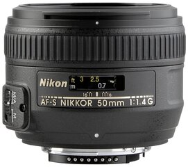 Nikon AF-S NIKKOR 50mm f/1.4G hind ja info | Fotoaparaatide objektiivid | hansapost.ee