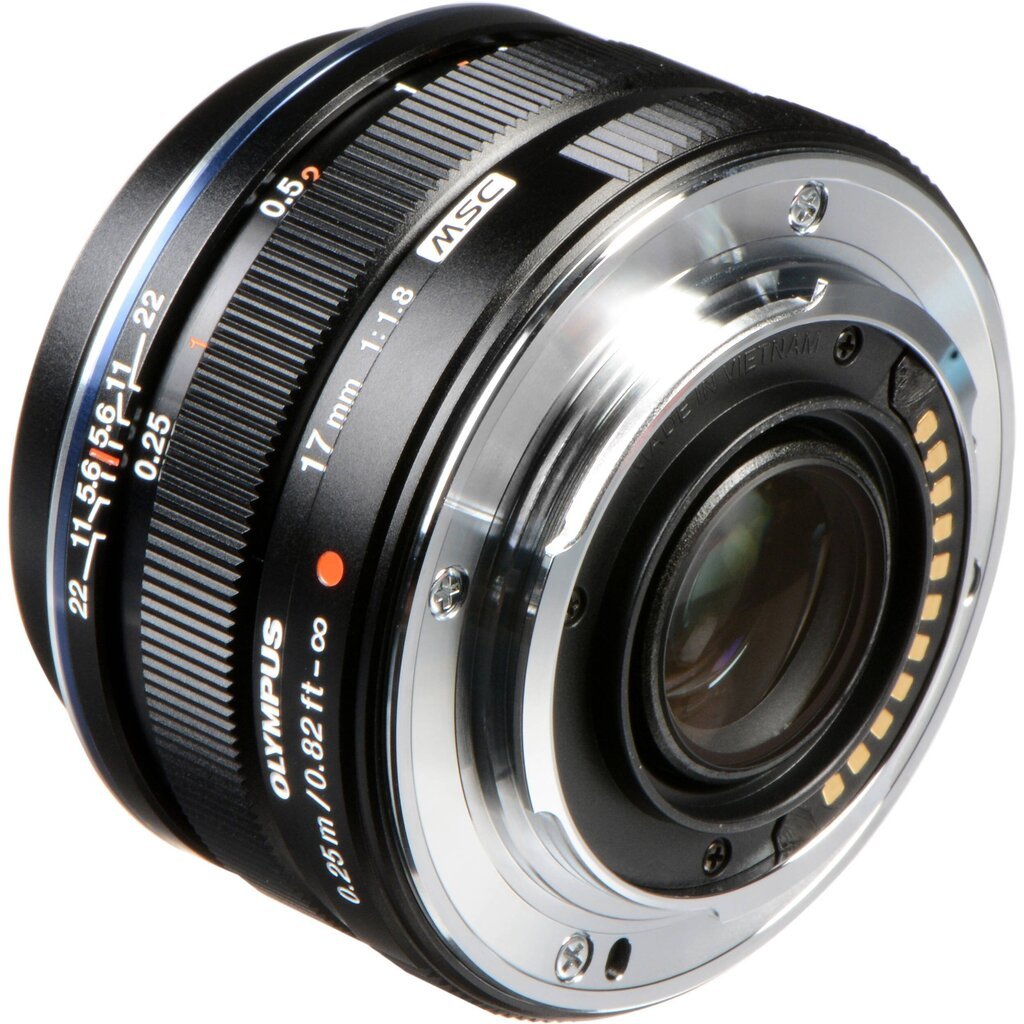 M.Zuiko Digital 17mm f/1.8, black цена и информация | Fotoaparaatide objektiivid | hansapost.ee