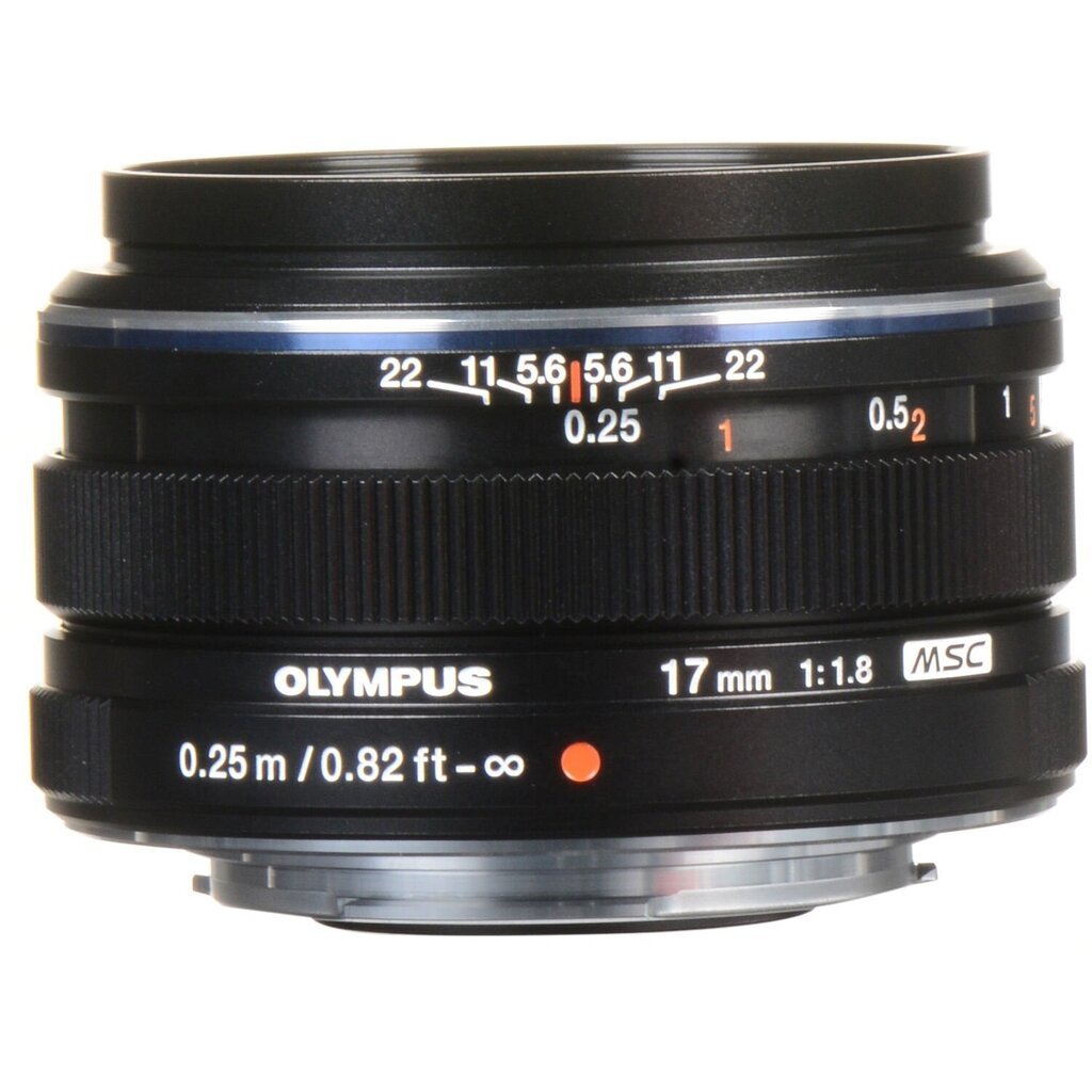 M.Zuiko Digital 17mm f/1.8, black цена и информация | Fotoaparaatide objektiivid | hansapost.ee