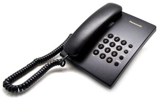 Panasonic KX-TS500FXB, must hind ja info | Lauatelefonid | hansapost.ee