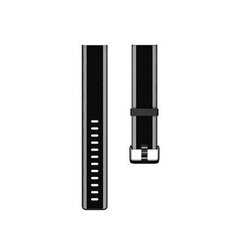Vahetusrihm Fitbit Versa-Lite Woven Hybrid Band (S), must, FB166WBBKGYS hind ja info | Nutikellade aksessuaarid ja tarvikud | hansapost.ee