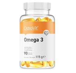Пищевая добавка Ostrovit Omega 3 (90 капс.) цена и информация | Витамины, пищевые добавки, препараты для хорошего самочувствия | hansapost.ee