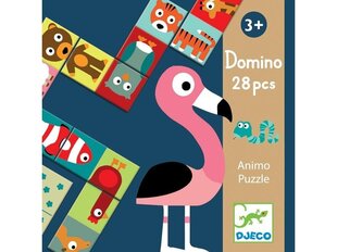 Развивающий домино пазл DJECO Animo, 28 деталей цена и информация | Настольные игры | hansapost.ee