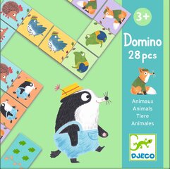 Домино Djeco DJ08115 «Животные», 28 шт. цена и информация | Настольные игры | hansapost.ee